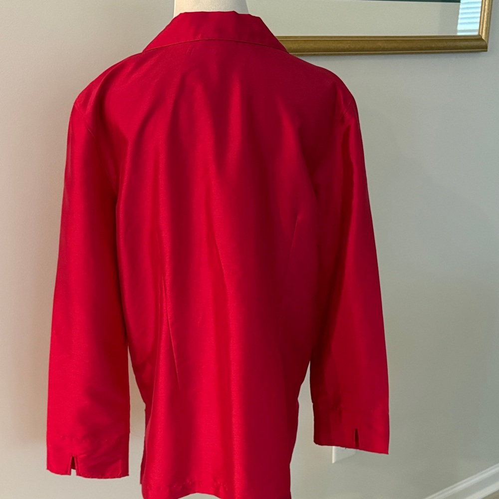 Charter Club Scarlet Button-Up Blouse - Picture 5 of 7